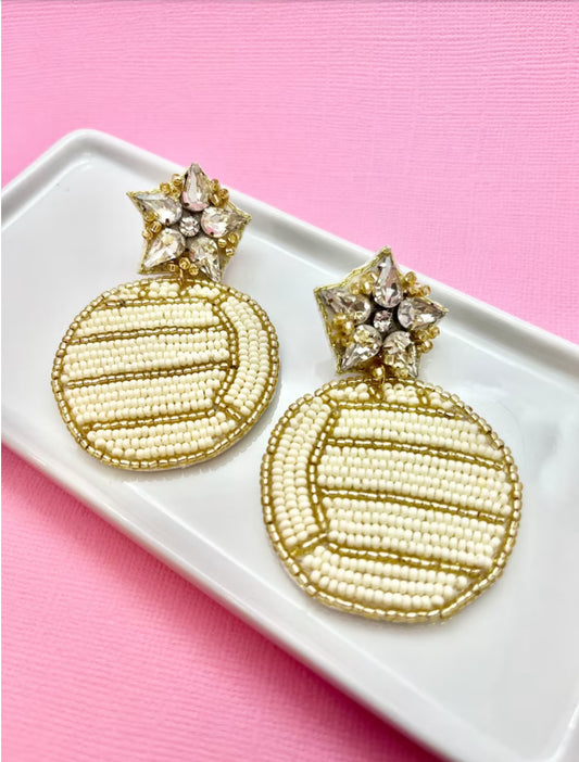 Volleyball Sparkle Earrings