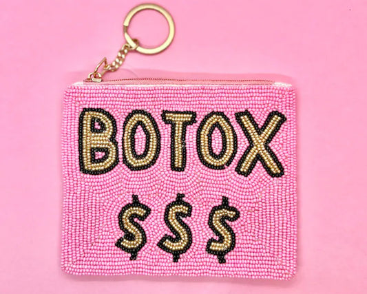 Botox Money Beaded Coin Purse