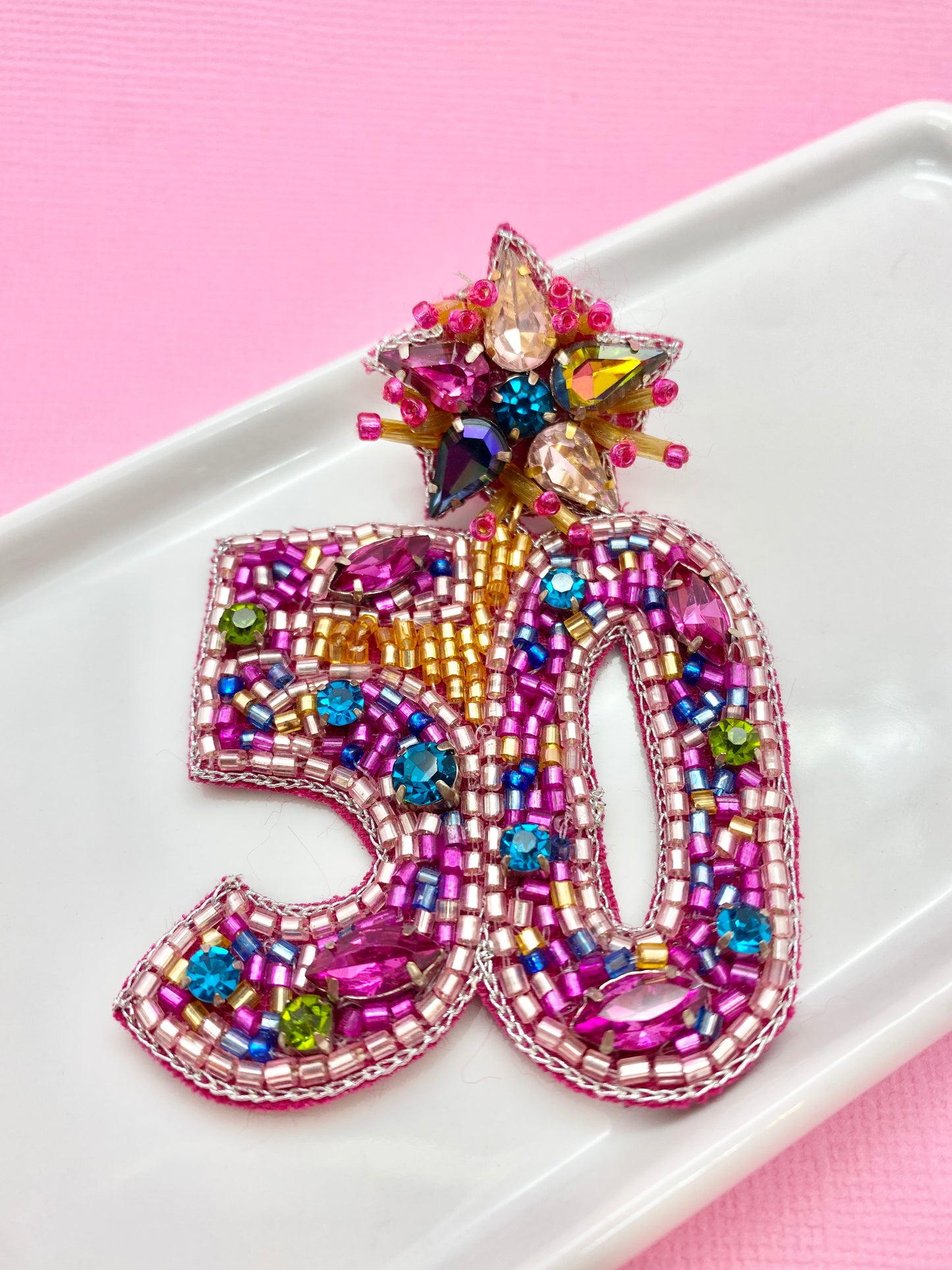 50th Birthday Milestone Earrings